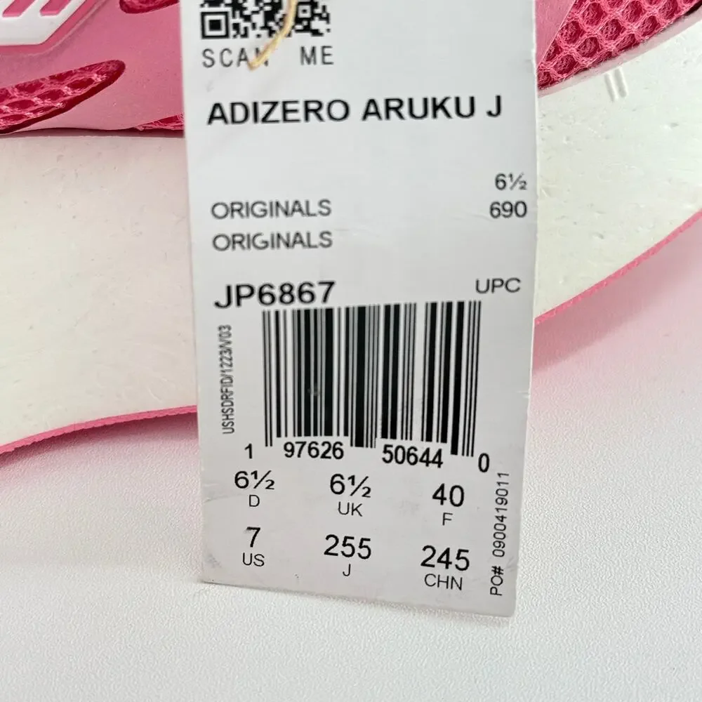 Adidas Adizero Aruku J Pink Shoes US 7 JP6867 Swirlfoam